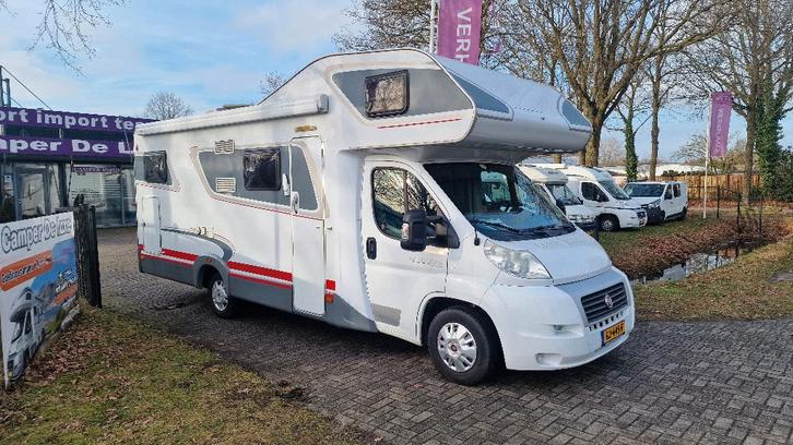 Ruime Alkoof 6pers.Weinsberg camper met XL garage, Caravans en Kamperen, Campers, Bedrijf, tot en met 6, Alkoof, Weinsberg, Fiat