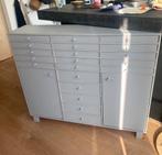 Leuk vintage ladekastje hout, grijs geverfd, Huis en Inrichting, Kasten | Dressoirs, Ophalen, Gebruikt, 25 tot 50 cm, 50 tot 100 cm