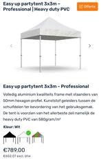 Professionele Easy Up Partytent 3x3 meter, Ophalen, Opvouwbaar, Partytent, Minder dan 4 meter