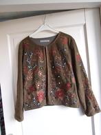 Miss Koo nieuwe bruin/groen jasje borduur maat M, Maat 38/40 (M), Overige kleuren, Nieuw, Ophalen of Verzenden