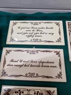 Spreuktegels 7 verschillende, Ophalen of Verzenden, 'T Olde Gre-j, Info@toldegrej.nl, Endepoelstraat 20f Didam