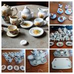 Serviesje mini poppen poppenhuis Steiff barok bloemen etc., Ophalen of Verzenden