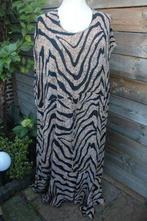 Jurk oranje/ zwart Ulla Popken mt 54/56 Maxi dress Vaste OPR, Kleding | Dames, Grote Maten, Ulla Popken, Ophalen of Verzenden