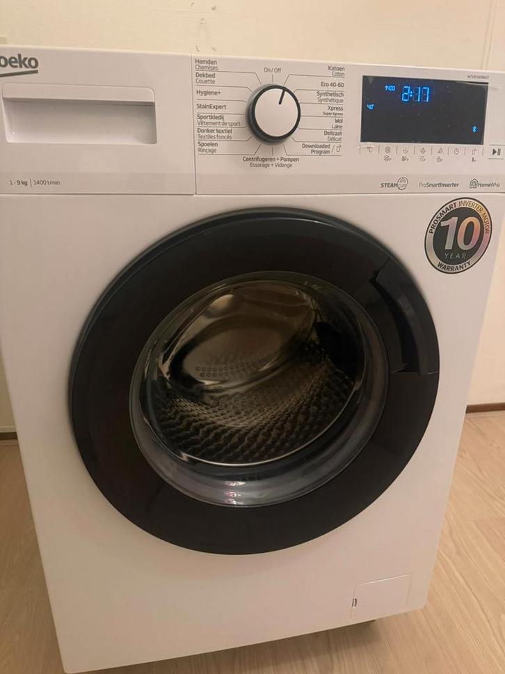 Beko Wasmachine 9kg met Bluetooth - Nieuwstaat!, Witgoed en Apparatuur, Wasmachines, Zo goed als nieuw, Voorlader, 8 tot 10 kg