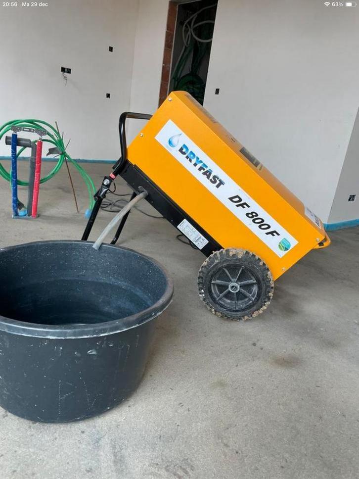Goedkoop bouwdroger huren    DF400 5€/dag,     DF800 7€/dag, Doe-het-zelf en Verbouw, Ventilatie en Afzuiging, Zo goed als nieuw