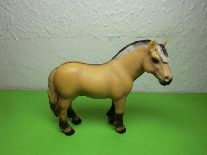 Schleich 13250 fjord met aalstreep, dierfiguur, Verzamelen, Dierenverzamelingen, Gebruikt, Beeldje of Figuurtje, Paard, Ophalen of Verzenden