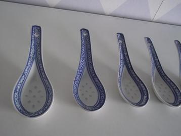 5 chinees wanyu rijstlepel porselein lepels + ophang oog p s beschikbaar voor biedingen