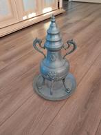 Tinnen Koffiepot / Theepot met Warmhoudplaatje, Antiek en Kunst, Antiek | Tin, Ophalen