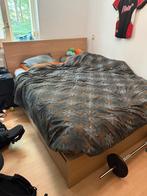 Bed IKEA MALM + matras 160x200 cm, Huis en Inrichting, Slaapkamer | Bedden, Ophalen, Wit, Tweepersoons, Zo goed als nieuw