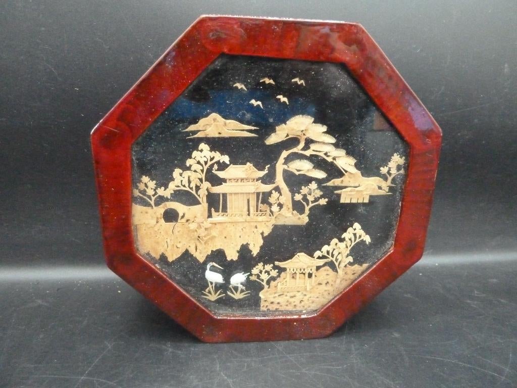 Vintage Chinees sieradenkistje zeshoekig, Ophalen of Verzenden