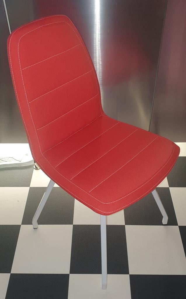 Mobitec moods stoel oranje, Huis en Inrichting, Stoelen, Ophalen, Overige kleuren, Zo goed als nieuw, Stof
