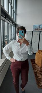 Cavallaro Napoli Blouse Wit/Rood Maat 42, Wit, Ophalen of Verzenden, Gedragen, Cavallaro Napoli
