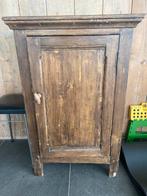 Oude antieke brocante houten (grenen) kast 60x43x91, Ophalen