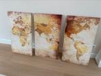 3 luik wereld kaart, Ophalen of Verzenden, Zo goed als nieuw, 75 cm of meer