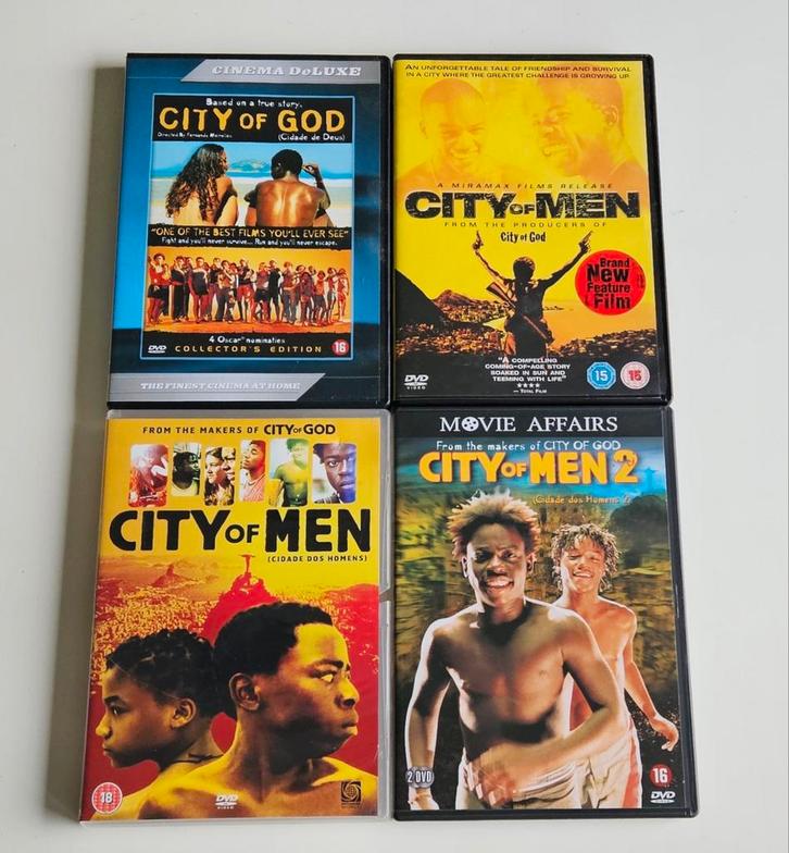 City of God & City of Men - 4 DVD-set, Cd's en Dvd's, Dvd's | Filmhuis, Zo goed als nieuw, Overige gebieden, Boxset, Vanaf 16 jaar