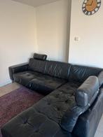 Hoekbank leer, Ophalen, 250 tot 300 cm, Gebruikt, Minder dan 75 cm