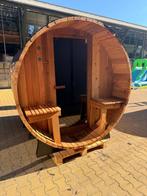 Fonteyn Barrelsauna 7+1ft. | OUTLET, Sport en Fitness, Sauna, Ophalen, Zo goed als nieuw, Fins of Traditioneel, Complete sauna