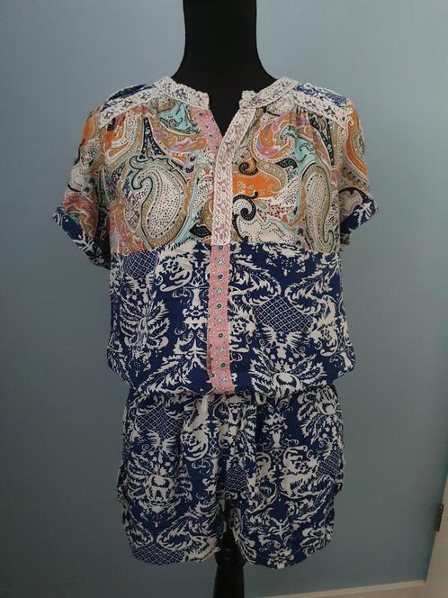 Fleurige Geisha jumpshort, Kleding | Dames, Jumpsuits, Zo goed als nieuw, Maat 38/40 (M), Overige kleuren, Ophalen of Verzenden