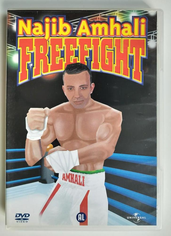 Najib Amhali: Freefight (2003), Cd's en Dvd's, Dvd's | Cabaret en Sketches, Zo goed als nieuw, Stand-up of Theatershow, Alle leeftijden