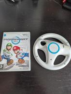 Mario Kart Wii + Origineel stuurtje, Racen en Vliegen, Ophalen of Verzenden, Zo goed als nieuw, 3 spelers of meer