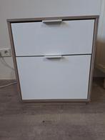 2 nachtkastjes, Huis en Inrichting, Ophalen, Zo goed als nieuw, Hout, Minder dan 45 cm