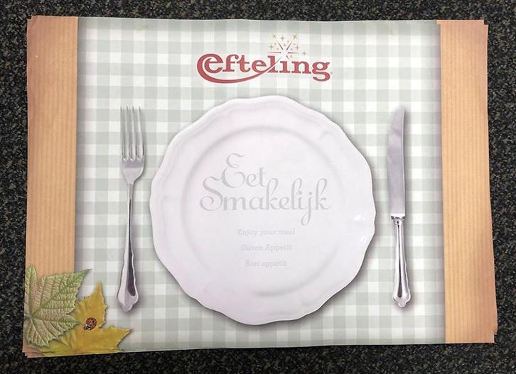 3 Efteling placemats - papier, Verzamelen, Efteling, Nieuw, Gebruiksvoorwerp, Ophalen of Verzenden