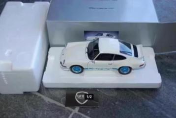 SALE !! Porsche 911 Carrera RS 2.7 wit/blauw Minichamps WRH beschikbaar voor biedingen