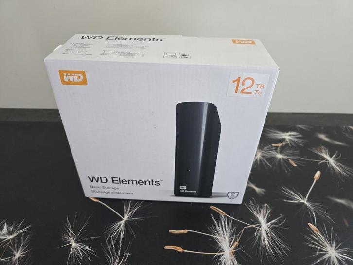 WD Elements Desktop 12TB – Externe Harde Schijf, Computers en Software, Harde schijven, Zo goed als nieuw, Desktop, Extern, HDD