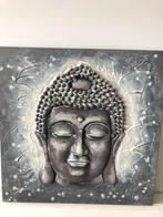 Boeddha afbeelding (schilderij) 55x55 cm, Gebruikt, Ophalen of Verzenden