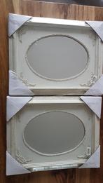 2 spiegels barok landelijk brocante crème met goud, Huis en Inrichting, Woonaccessoires | Spiegels, Ophalen, Nieuw, Rechthoekig