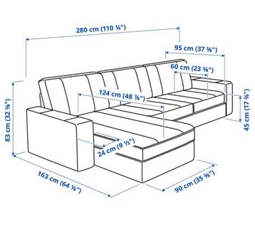 Ikea Kivik 3-zitsbank met chaise longue - afbeelding 4