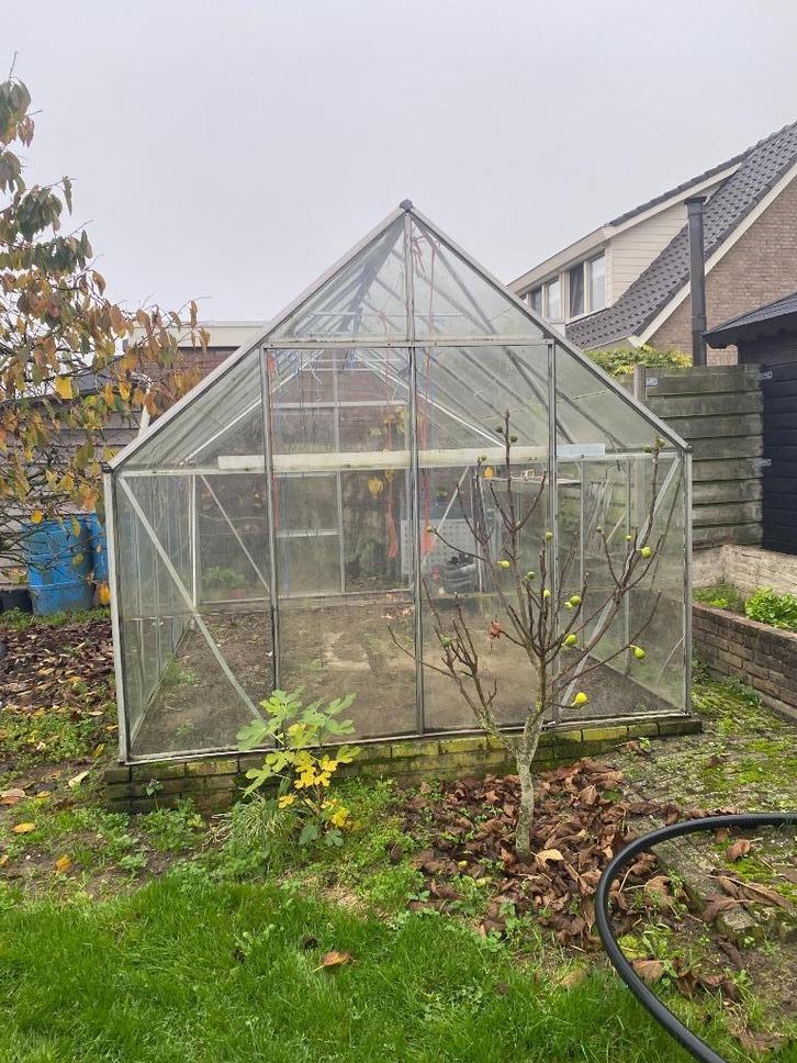 Hobbykas/Tuinkas, Tuin en Terras, Kassen, Gebruikt, Aluminium, Glas, Ophalen