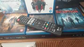 LG BD660 BluRay speler inclusief 6 films. beschikbaar voor biedingen