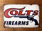 Colt Fire Arms metalen reclamebord / wandbord (Old Look), Reclamebord, Nieuw, Ophalen of Verzenden, Pand50