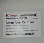 Koersbord afscheidsrit ns eloc serie 1700, Ophalen of Verzenden, Zo goed als nieuw, Trein, Boek of Tijdschrift
