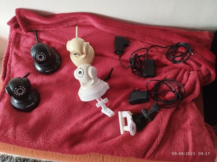 Foscam IP camera's 4 stuks, Audio, Tv en Foto, Videobewaking, Gebruikt, Binnencamera, Ophalen of Verzenden