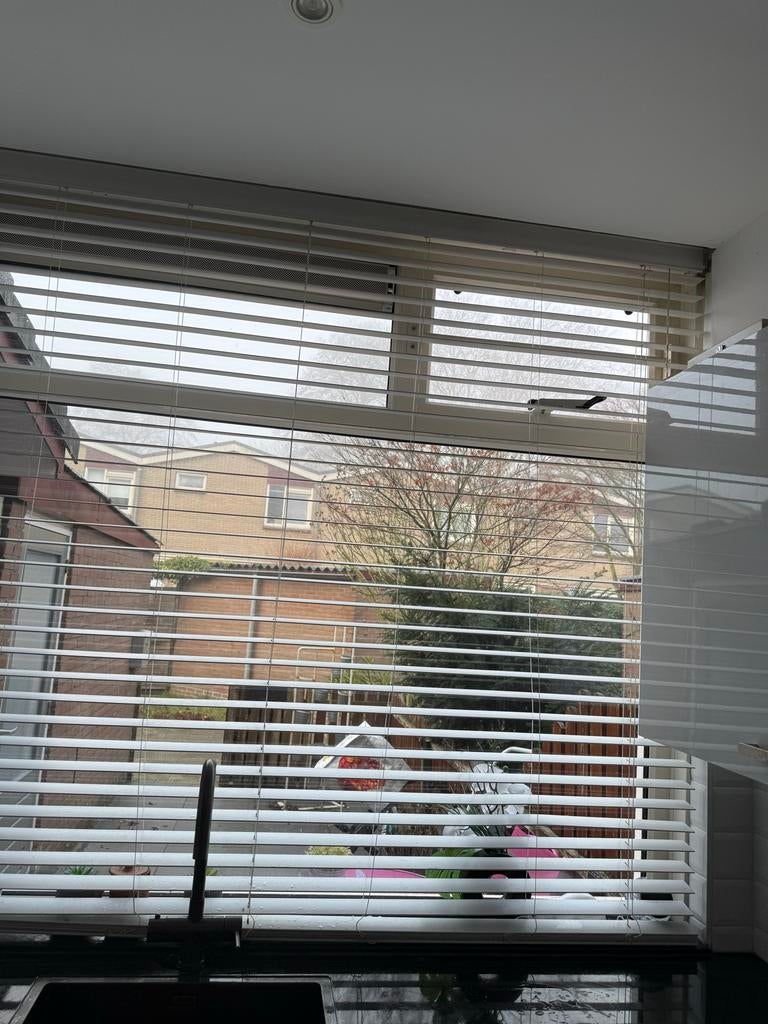 Witte jaloezieën - diverse maten, Zo goed als nieuw, Wit, 100 tot 150 cm, 50 tot 100 cm