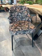 4 Nieuwe stoelen met botanisch patroon €75 ps, Ophalen, Zwart, Zo goed als nieuw, Vier