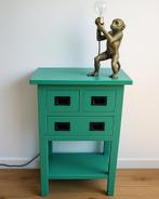 Vintage nachtkastje lade kast antieke kast, Ophalen of Verzenden, Zo goed als nieuw, 45 tot 65 cm, 70 cm of meer