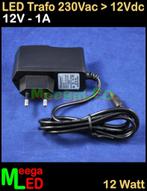 LED Trafo Voeding Adapter Driver - 230V > 12V - 1A - S, Nieuw, LEDverlichting, Ophalen of Verzenden, LEDtrafo