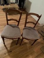2 antieke houten eetkamer stoelen, Antiek en Kunst, Ophalen
