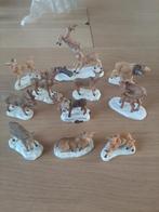 Kerstdorp miniatuur herten, Ophalen of Verzenden