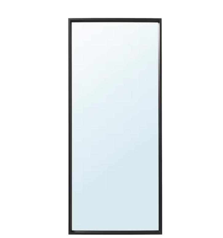 Spiegel zwart (65x150), Huis en Inrichting, Woonaccessoires | Spiegels, Zo goed als nieuw, 50 tot 75 cm, 100 tot 150 cm, Rechthoekig