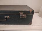 K430 VINTAGE jaren 50/60 grijze koffer van geperst karton, Sieraden, Tassen en Uiterlijk, Koffers, 60 tot 70 cm, Overige materialen