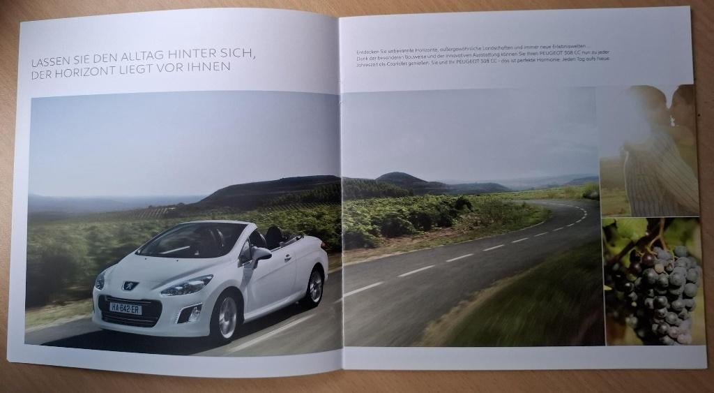 Peugeot 308 CC brochure (Duits), Verzenden, Zo goed als nieuw, Peugeot