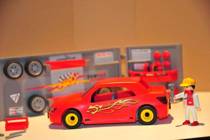 Playmobil Tuning Garage van € 79,90 voor slechts 20,- !, Kinderen en Baby's, Speelgoed | Playmobil, Zo goed als nieuw, Complete set