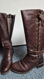 Bruine leren laarzen van het bekende merk JJFOOTWEAR, Ophalen of Verzenden, Zo goed als nieuw, Bruin, Hoge laarzen