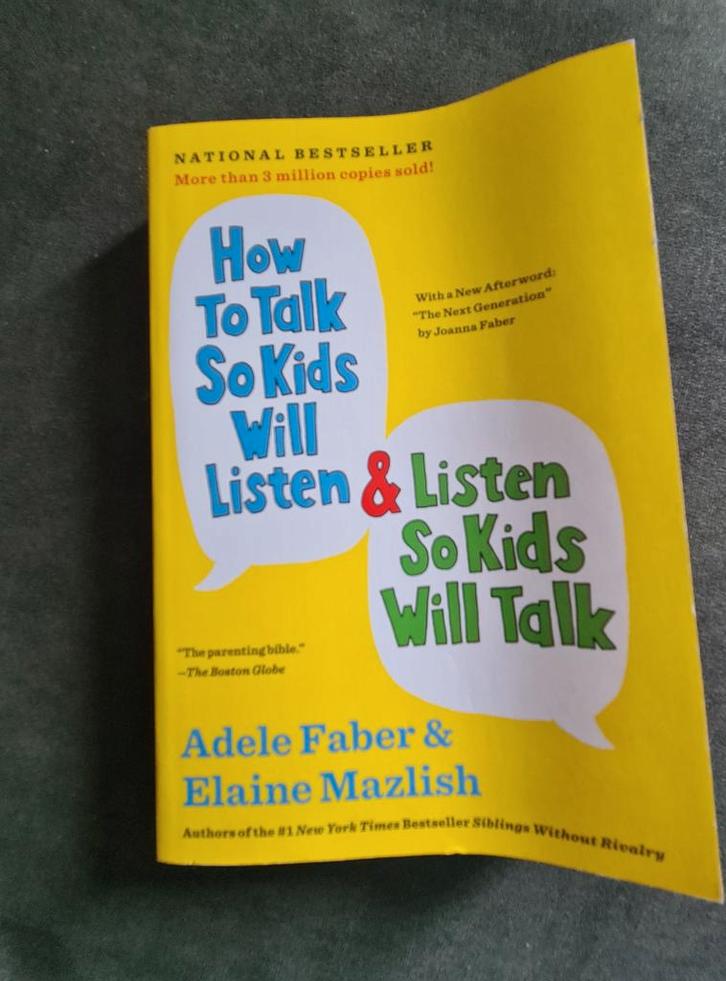 How to Talk So Kids Will Listen - Faber & Mazlish, Boeken, Zwangerschap en Opvoeding, Nieuw, Opvoeding tot 6 jaar, Ophalen of Verzenden