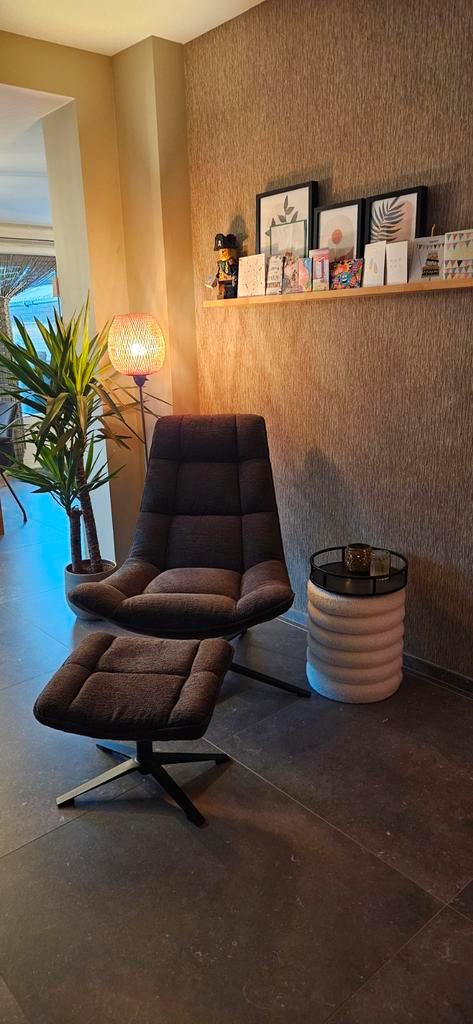 Fauteuil Emily - Donkerbruin, Huis en Inrichting, Fauteuils, Nieuw, 75 tot 100 cm, Ophalen