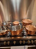 6 delige zware koperen pannenset INOCUIVRE, Huis en Inrichting, Keuken | Potten en Pannen, Ophalen of Verzenden, Zo goed als nieuw